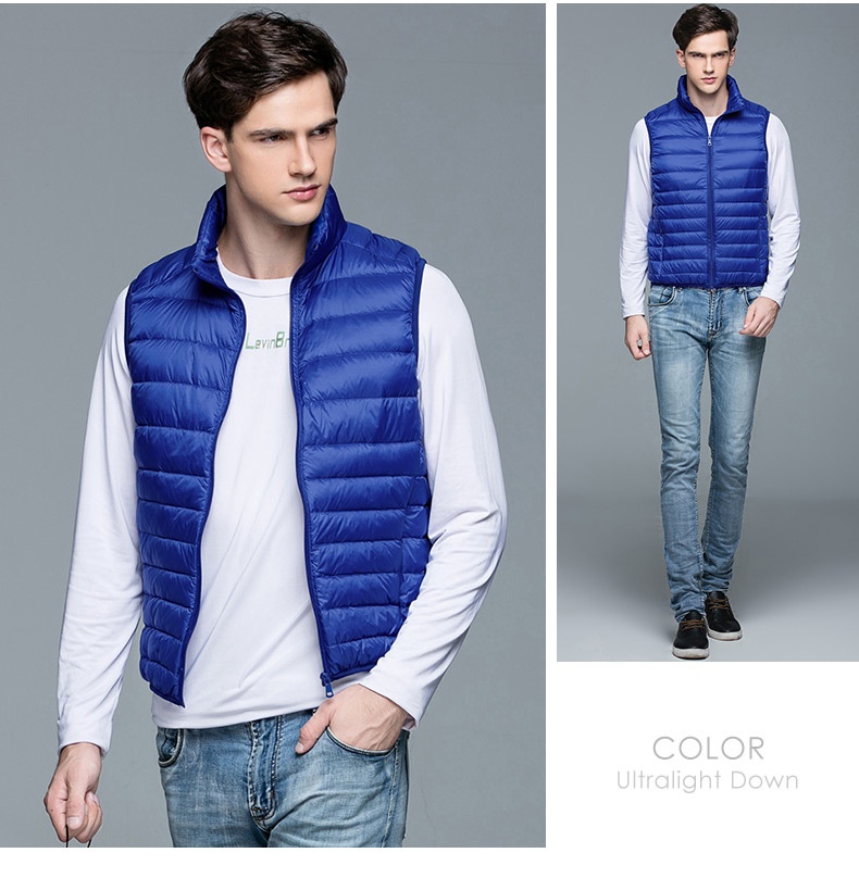 ragazzo 2023 Nuovo Autunno Piumino Moda Uomo Gilet Sottile Invernale Leggero Interno Ed Esterno Gilet_voghion.com