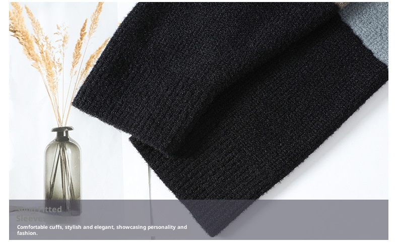 1 Anyang Maglione caldo e spesso con colletto a camicia da uomo in due pezzi autunno inverno 2024 all'ingrosso_voghion.com