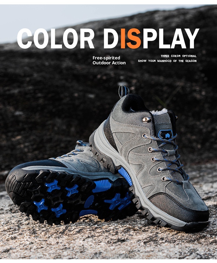 ShoeGlobe, scarpe da trekking da uomo di grandi dimensioni, spesse, impermeabili, antiscivolo, foderate in pile, in cotone, da viaggio, stivali da neve per esterni_voghion.com