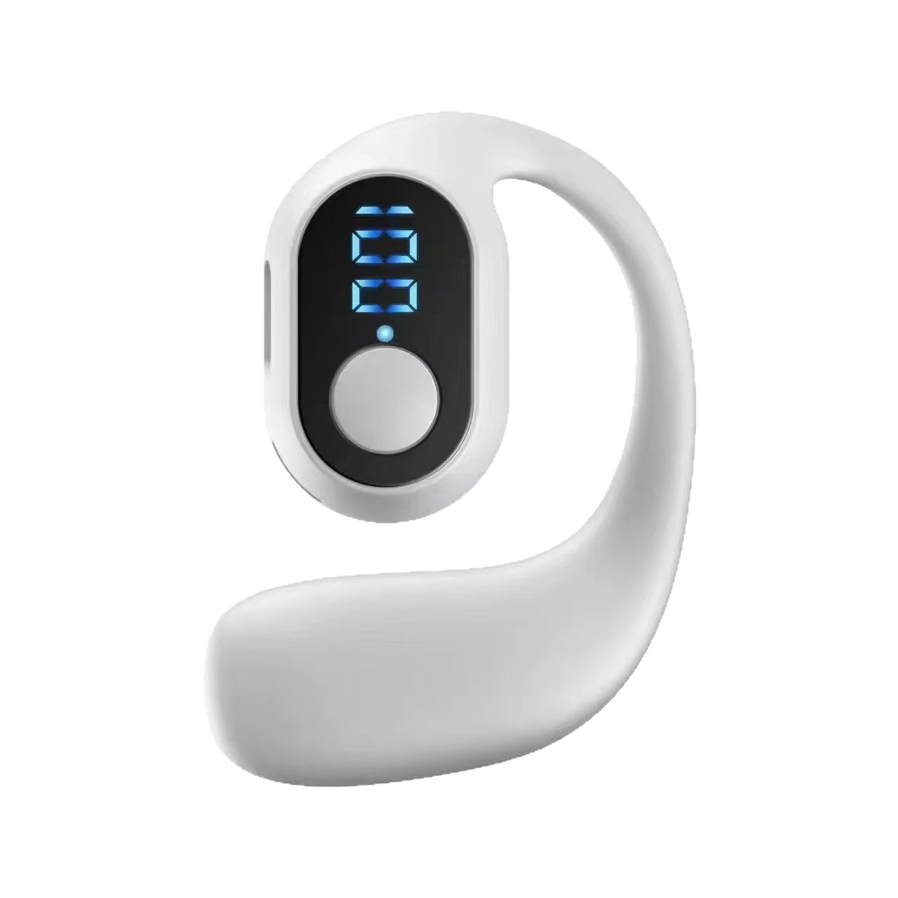 3c Huaqiangbei Auricolare Bluetooth a conduzione ossea F1 Auricolari con gancio auricolare, senza fili, batteria a lunghissima durata_voghion.com