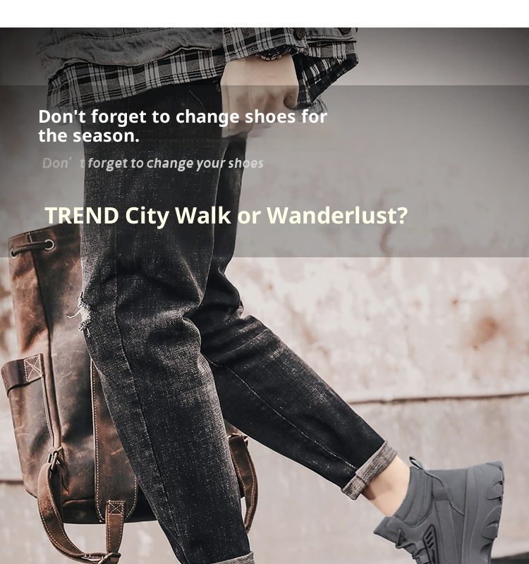 ShoeGlobe Martin Spring da uomo, stivali da trekking alti, impermeabili, antiscivolo, da lavoro e da esterno, con suola spessa e altezza maggiorata_voghion.com