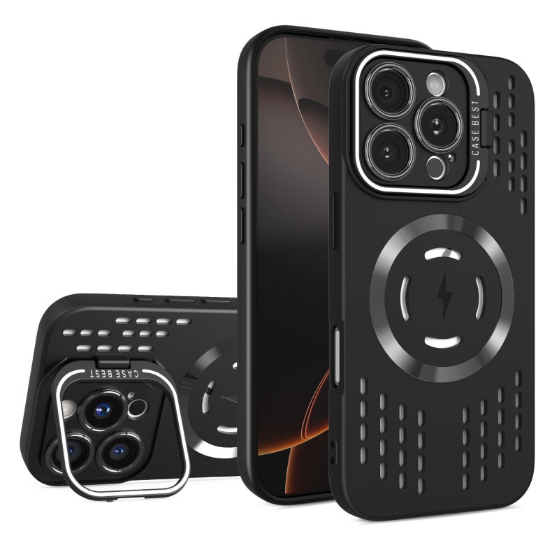 TechGlobe Lightning CD Pattern compatibile con 16 telefoni con supporto invisibile per iPhone 14, custodia morbida in silicone magnetica per iPhone 15 Pro Max_voghion.com