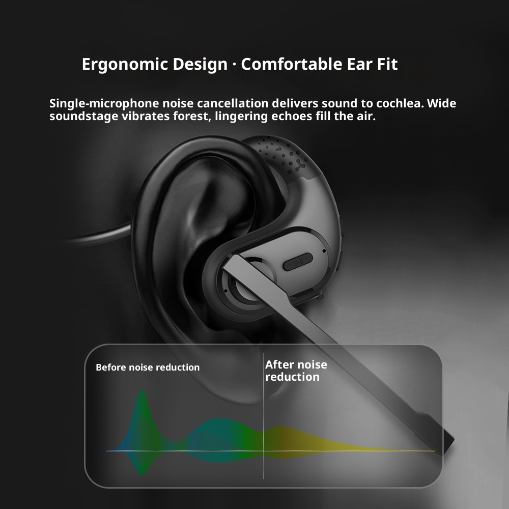 3c G9 Independent Detachable Microphone Arm HD Call Bluetooth Business Headset_voghion.com