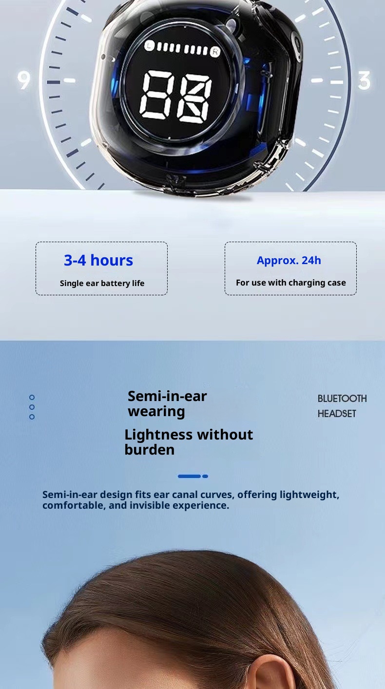 3c 2025 New Bluetooth Earphones True Wireless High-Quality Sound Sports Noise-Cancelling In-Ear Long Battery Life_voghion.com