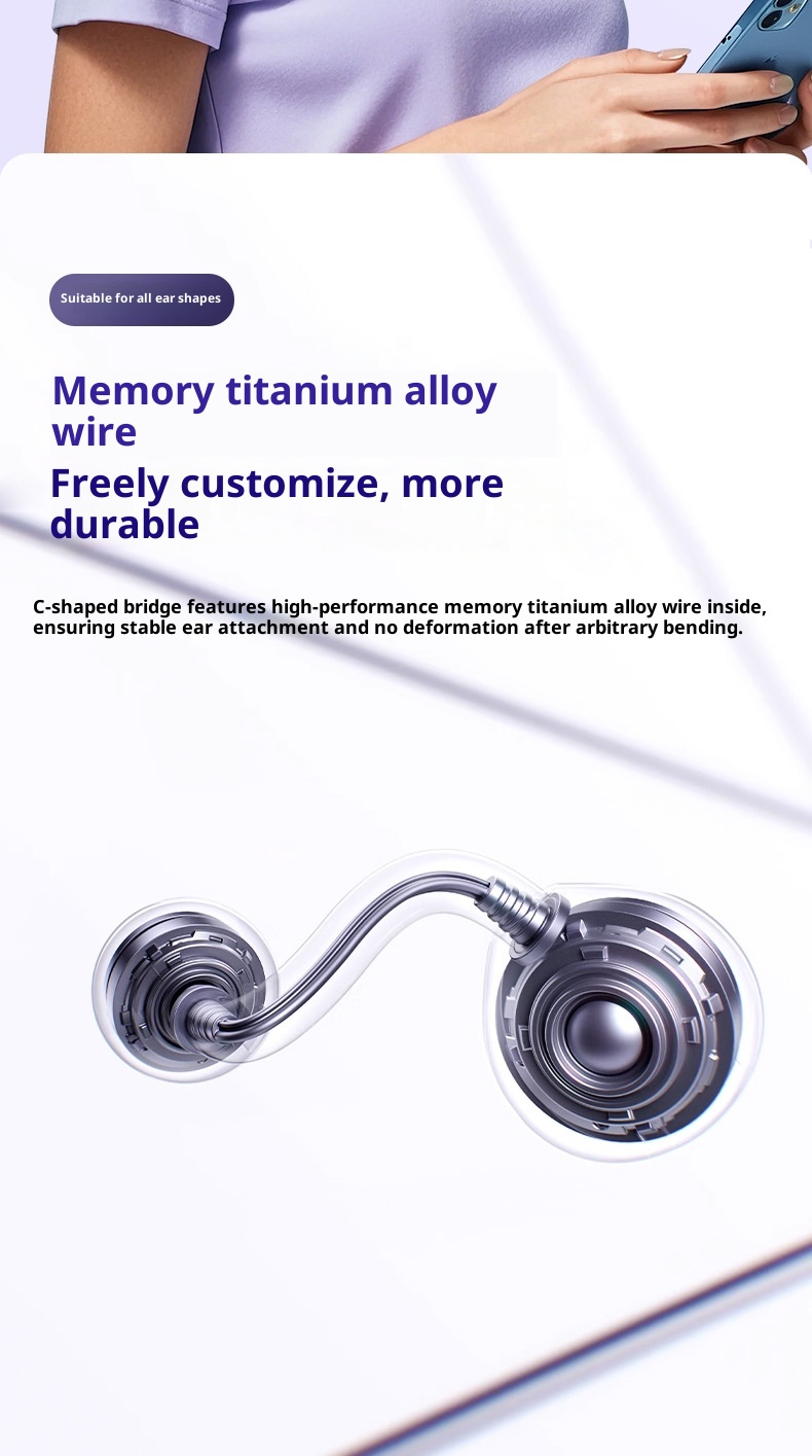 3c M97 Cross-Border 2025 New Model Compatible With Oppo Wireless Exclusive Private Mold Ear Clip Original Genuine Bluetooth_voghion.com