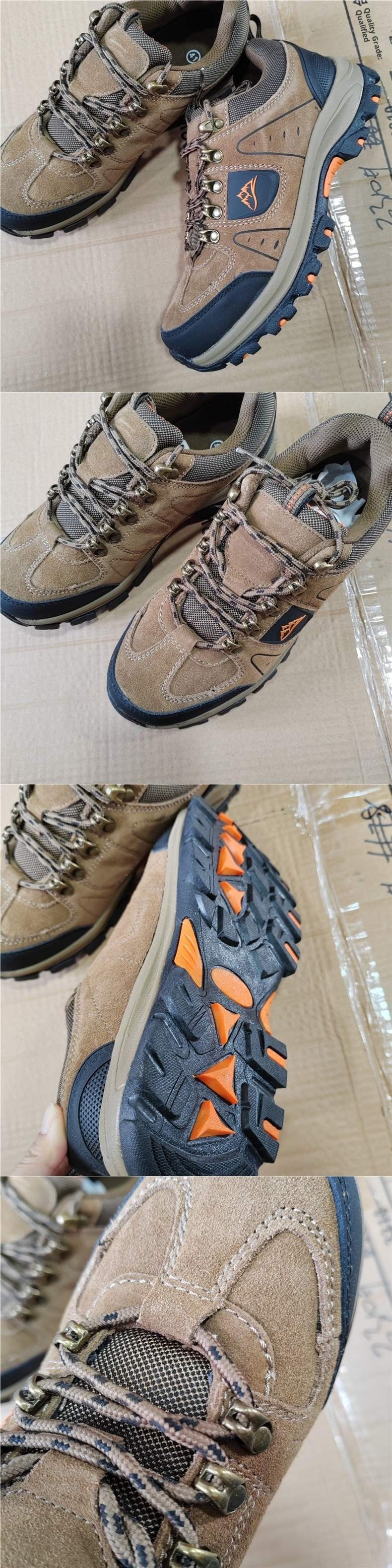 ShoeGlobe Autumn Winter Mountain Cowhide Wear-resistant Non-slip Men's Off-road Outdoor Sports Hiking Shoes_voghion.com