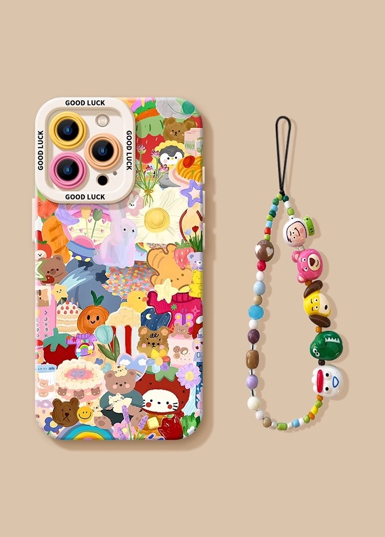 Custodia per telefono TechGlobe Animal Carnival Max Pro Nuovo modello 17 Spring Air Dopamine con cordino 16 set_voghion.com