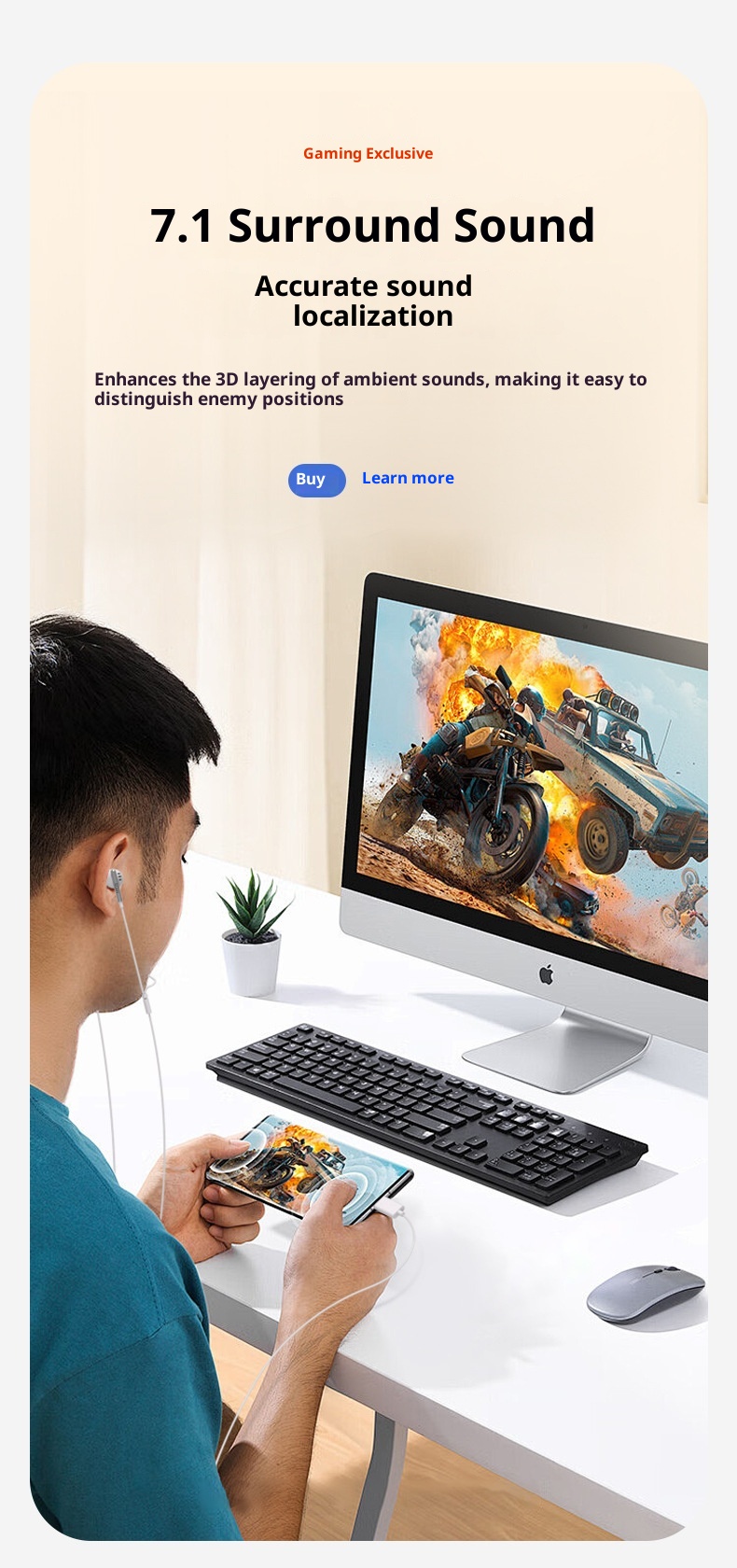 Cuffie cablate con scheda SK7 3c con ritorno auricolare, accompagnamento Bluetooth, streaming live, canto, riverbero, effetti sonori, giochi 7.1_voghion.com