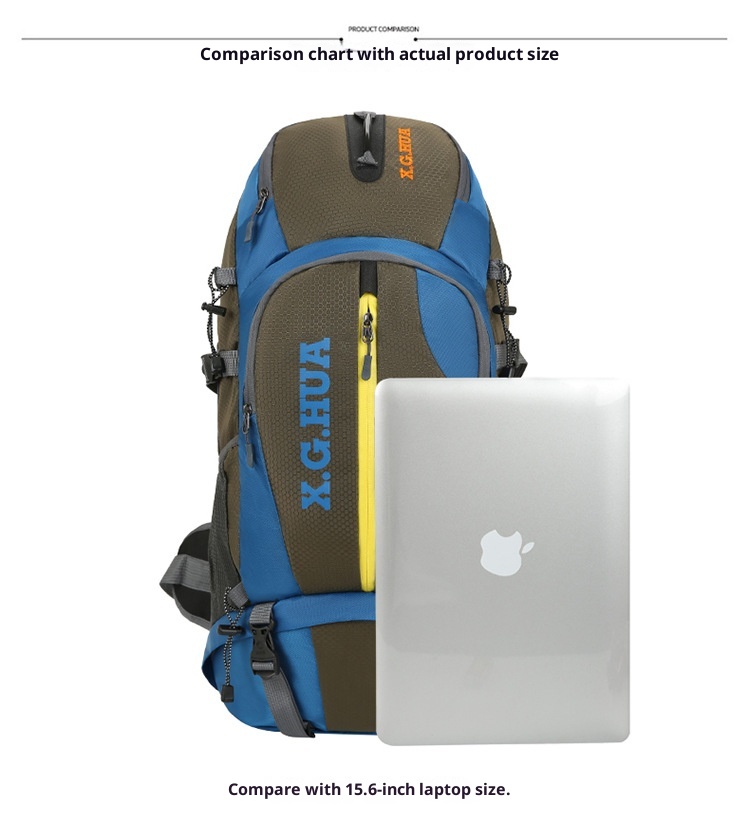 Zaino estivo ActiveGo, nuovo, da trekking, per sport all'aria aperta, a doppia spalla, per uomo, grande capacità, campeggio, viaggi, resistente all'usura_voghion.com