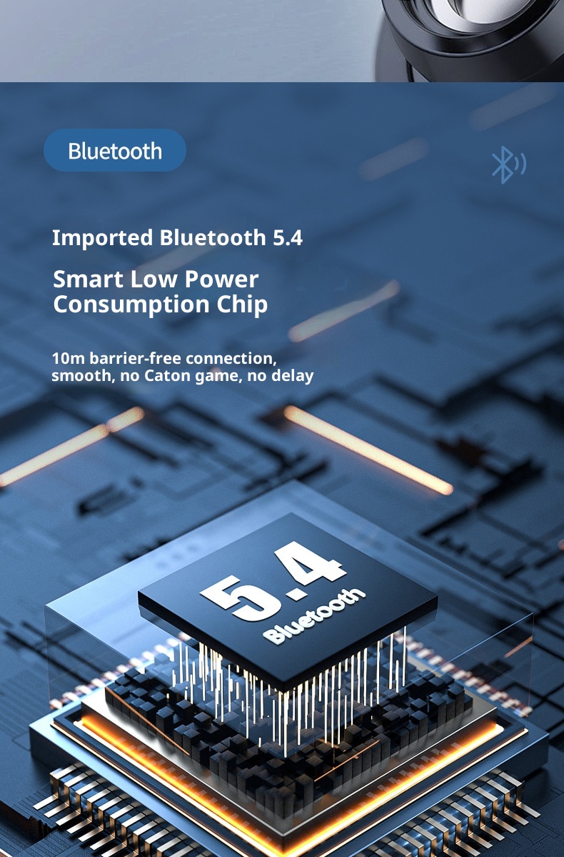 Écouteurs intra-auriculaires Bluetooth sans fil 3c Cross-Border M-C8 avec crochet d'oreille, longue autonomie, étanches, pour le sport et réduction de bruit (Huaqiangbei)_voghion.com