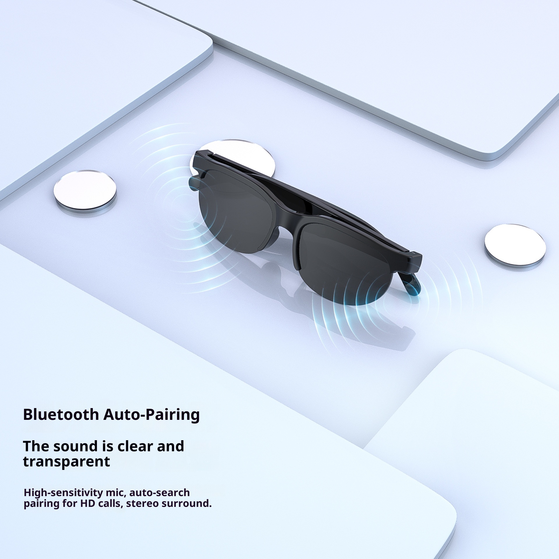 3c Cross-Border XG88Pro Smart Translation Bluetooth Glasses Headset Wireless Sports Running Cycling HD Call Blue Light_voghion.com