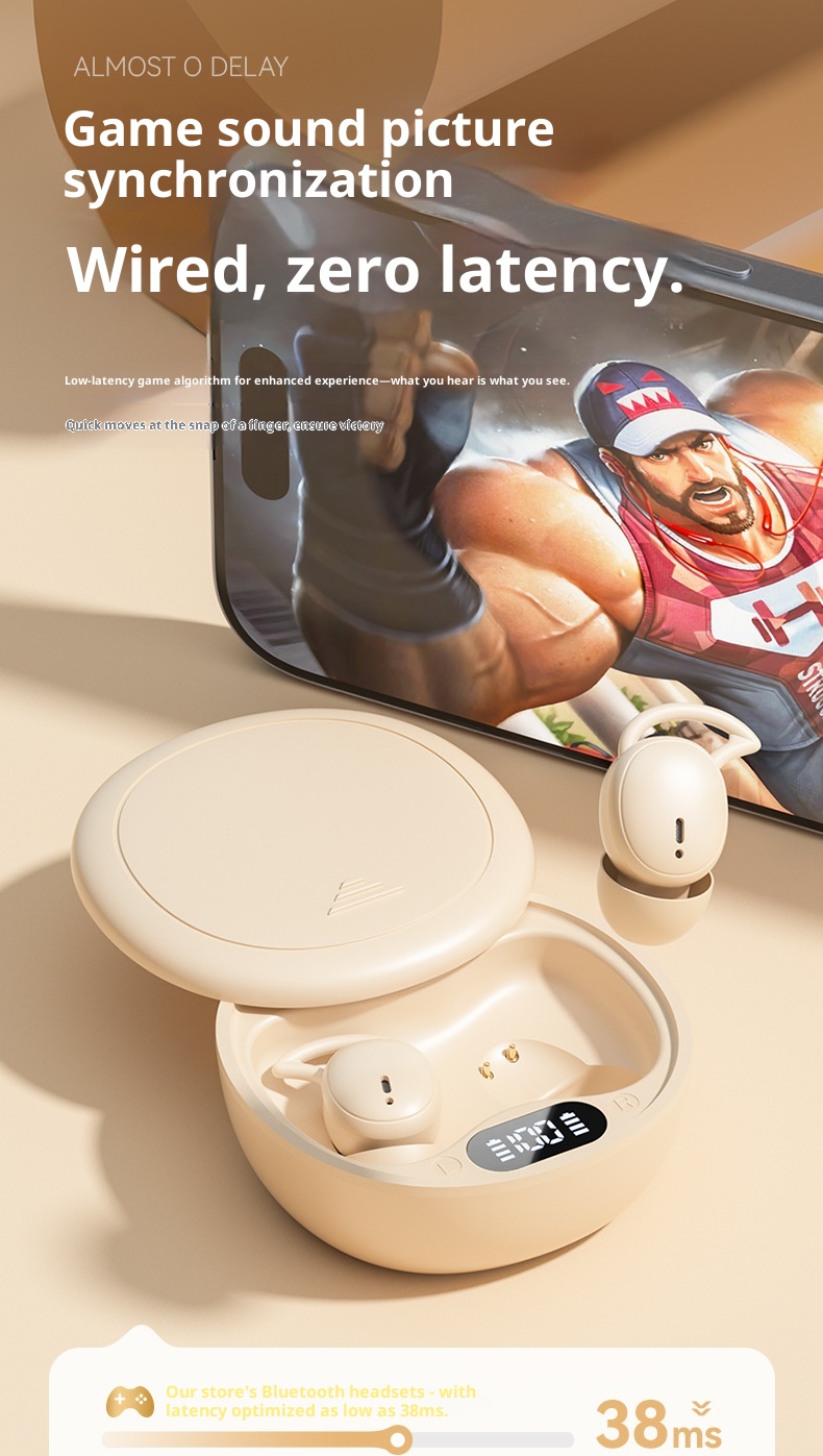 3c M73 Cross-Border Hot-Selling Wireless Bluetooth In-Ear Mini Digital Display Long Battery Life Sleep Noise Cancelling_voghion.com