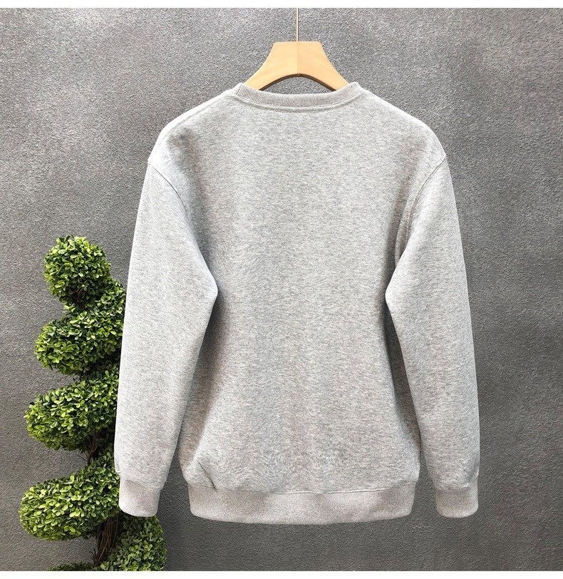 boy Men's Sweatshirt Versatile 2025 Autumn Winter New Round Neck Long Sleeve Trendy Loose Casual Base Shirt_voghion.com