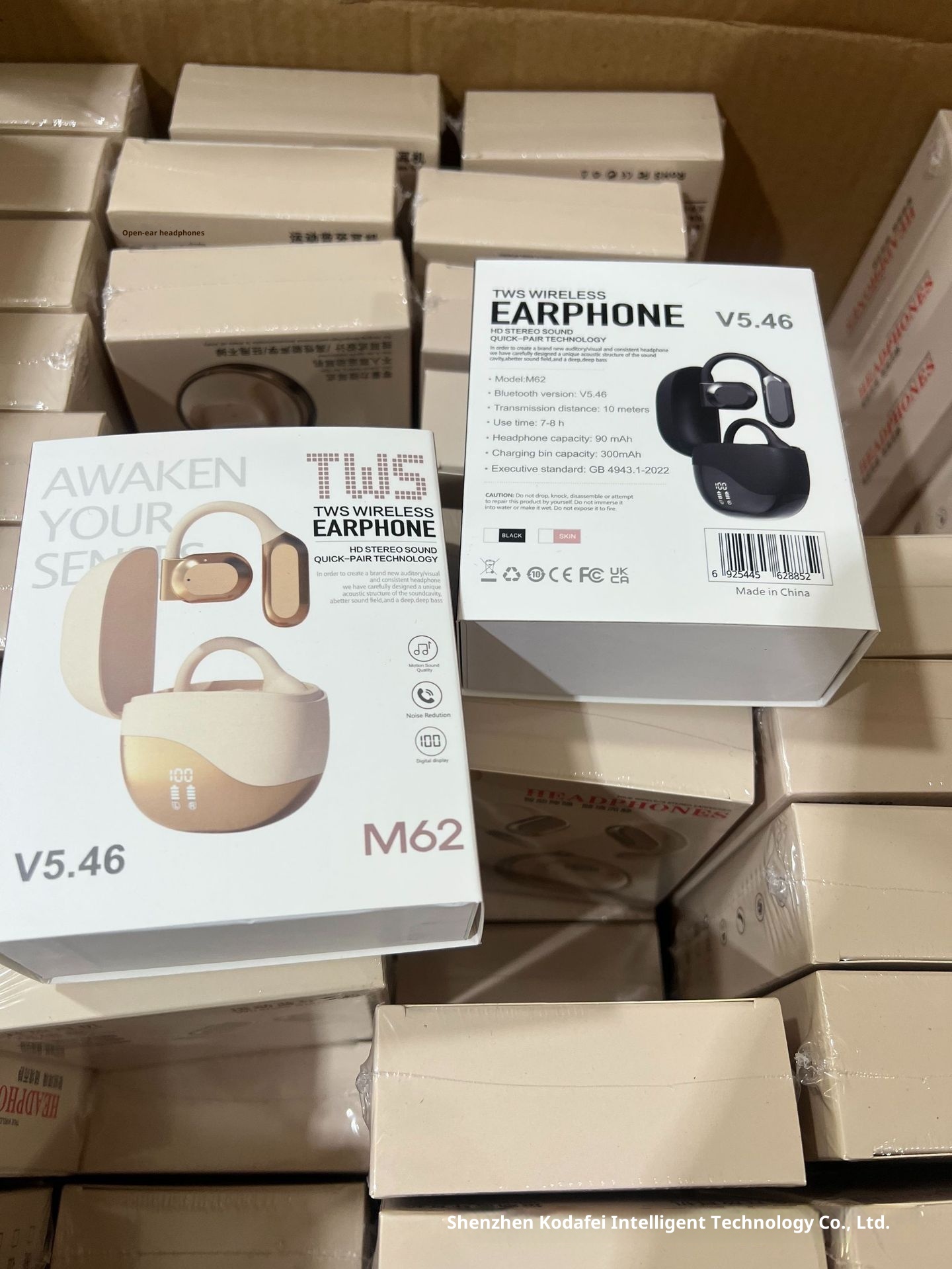 3c Bluetooth Earphones Non-In-Ear Sleep Long-Wear No Pain Ultra-Thin Bone Conduction Long Battery Wireless Life Waterproof_voghion.com