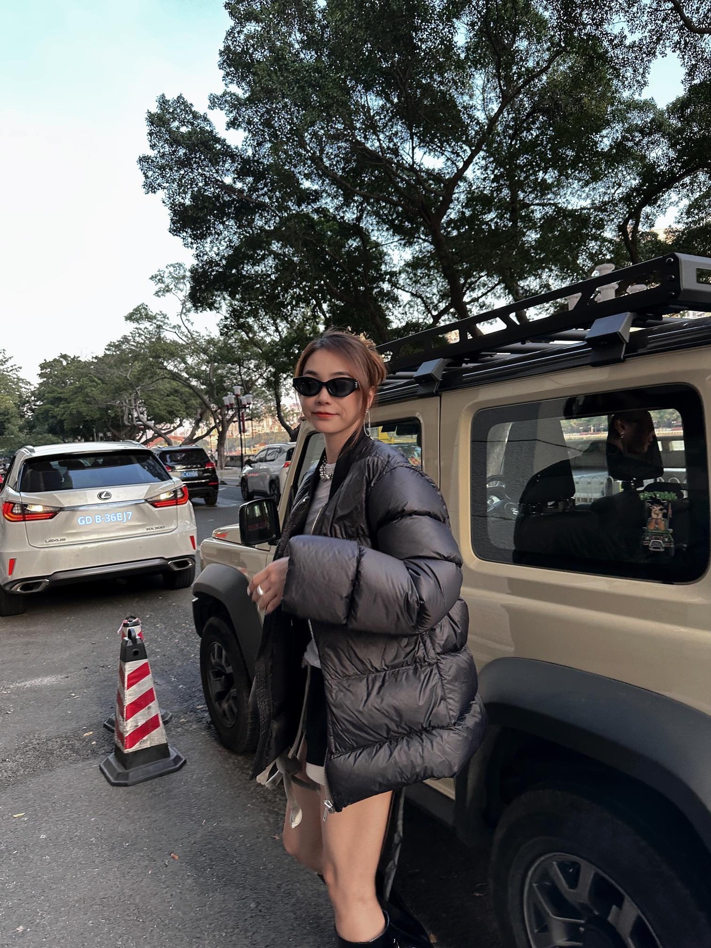 Doudoune homme SUBHUMAN, couleur unie, fermeture éclair, coupe ample, légère et chaude._voghion.com