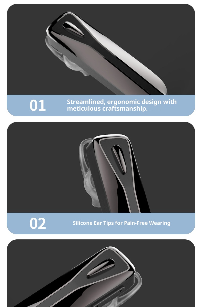 Écouteurs intra-auriculaires Bluetooth sans fil 3c Cross-Border M-C8 avec crochet d'oreille, longue autonomie, étanches, pour le sport et réduction de bruit (Huaqiangbei)_voghion.com