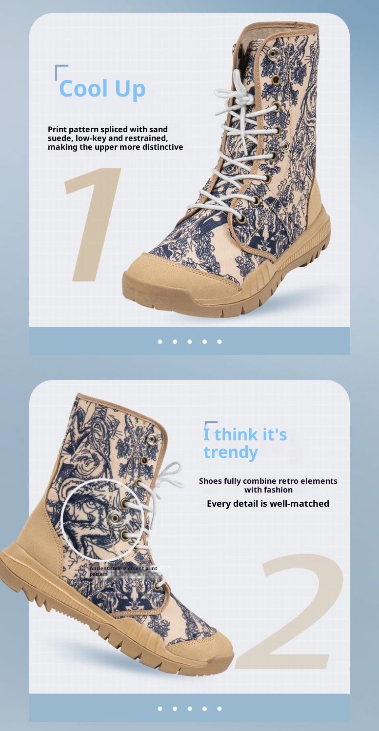 Chaussures montantes ShoeGlobe pour la randonnée en plein air, légères, en toile respirante, antidérapantes, résistantes à l'usure, imperméables et adaptées aux terrains désertiques et au trekking hors-piste._voghion.com