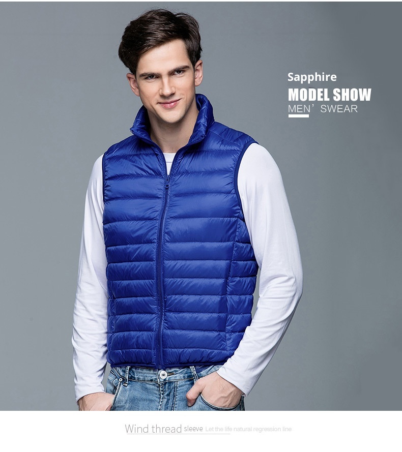 ragazzo 2023 Nuovo Autunno Piumino Moda Uomo Gilet Sottile Invernale Leggero Interno Ed Esterno Gilet_voghion.com