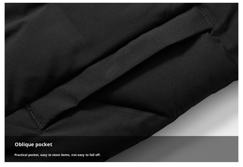 boy Business Men's Warm 2023 Autumn Winter Short Thickened Slim Fit Duck Down Baseball Jacket Coat For Men_voghion.com