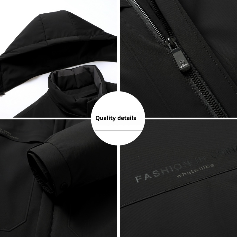 Giacca invernale da uomo con cappuccio staccabile, modello 2025, spessa, per uomo di mezza età_voghion.com