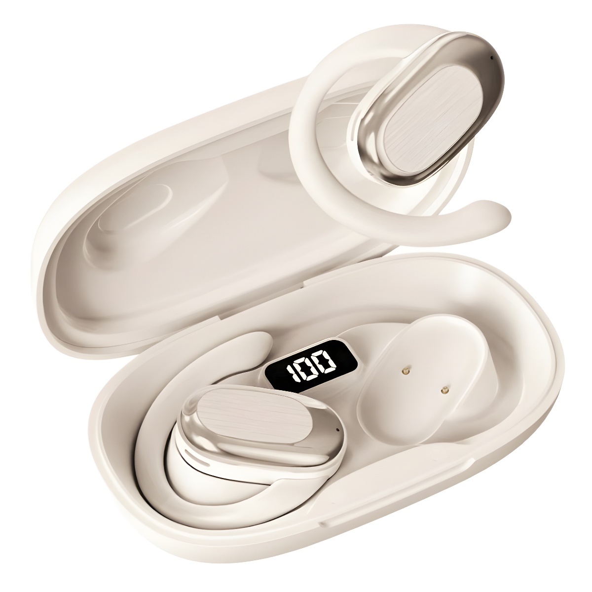 3c Neue kabellose In-Ear-Bluetooth-Kopfhörer mit langer Akkulaufzeit, hoher Klangqualität für Anrufe und Sport, offene Ohrhörer mit Hängefunktion_voghion.com