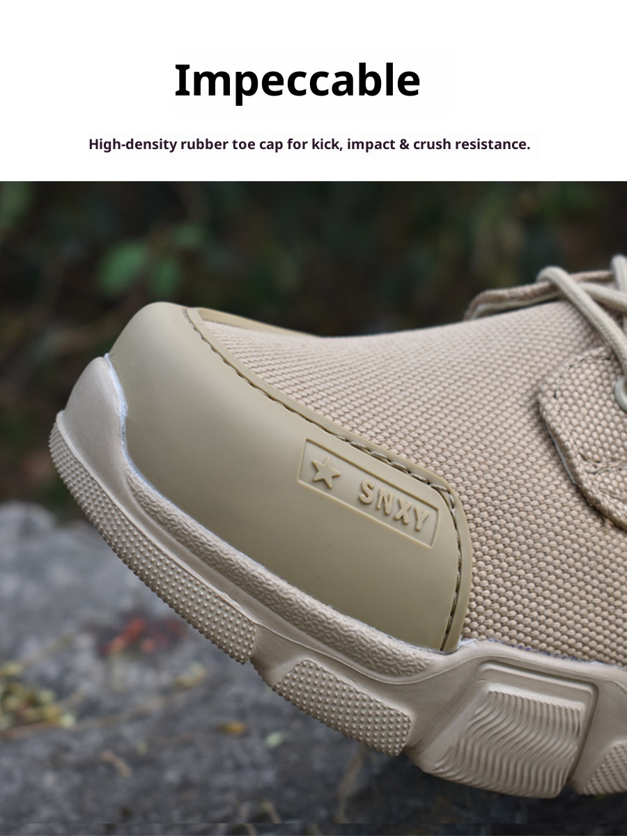 ShoeGlobe Outdoor Ultra-Light Waterproof Puncture-Resistant Training Boots For Men, Non-Slip, Windproof, Sandproof Desert Boots,_voghion.com