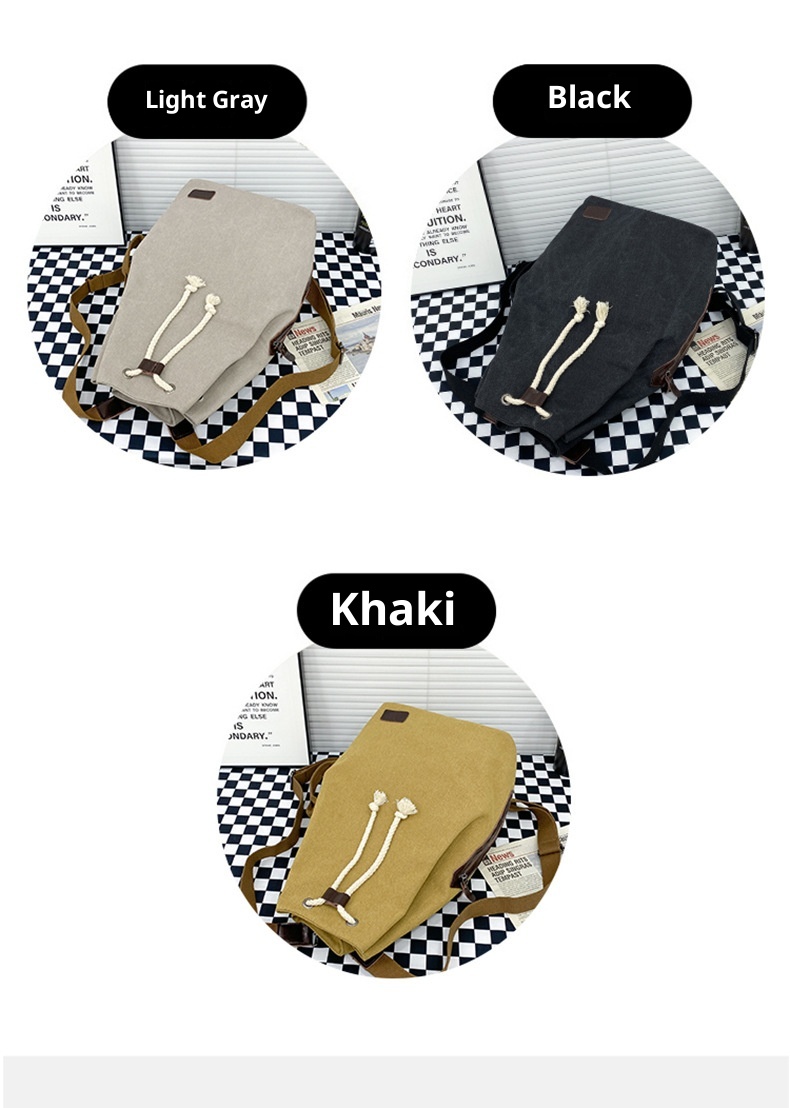 ActiveGo Large Capacity Bucket 2023 New Simple Sports Gym Men's Bag Japanese Style Casual Outdoor Backpack_voghion.com