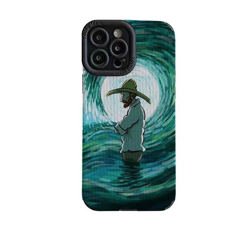 TechGlobe Uyumlu Van Gogh Yağlı Boya Tablo 14 Max Telefon Kılıfı Yeni iPhone 13 Pro Yaratıcı Kişilik 12_voghion.com