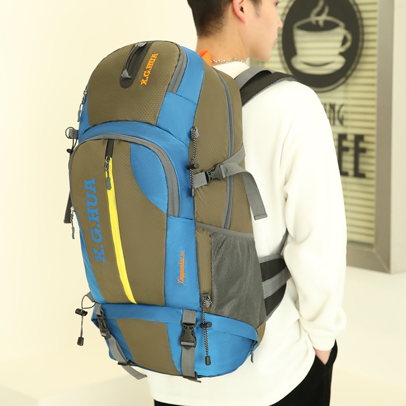 Zaino estivo ActiveGo, nuovo, da trekking, per sport all'aria aperta, a doppia spalla, per uomo, grande capacità, campeggio, viaggi, resistente all'usura_voghion.com