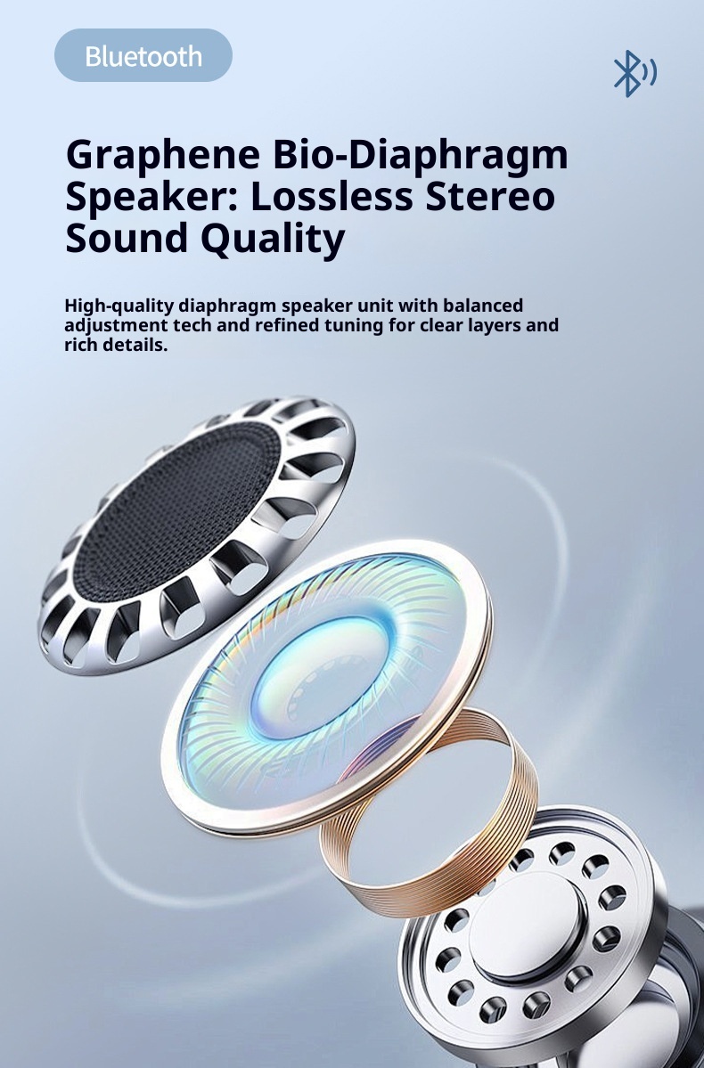 Écouteurs intra-auriculaires Bluetooth sans fil 3c Cross-Border M-C8 avec crochet d'oreille, longue autonomie, étanches, pour le sport et réduction de bruit (Huaqiangbei)_voghion.com