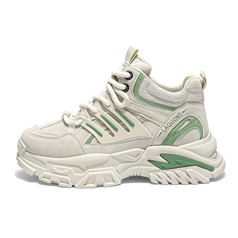 ShoeGlobe Autumn Waterproof Non-Slip Safety Shoes Men's High-Top Outdoor Hiking Sports Casual Thick-Soled Height-Increasing Martin_voghion.com