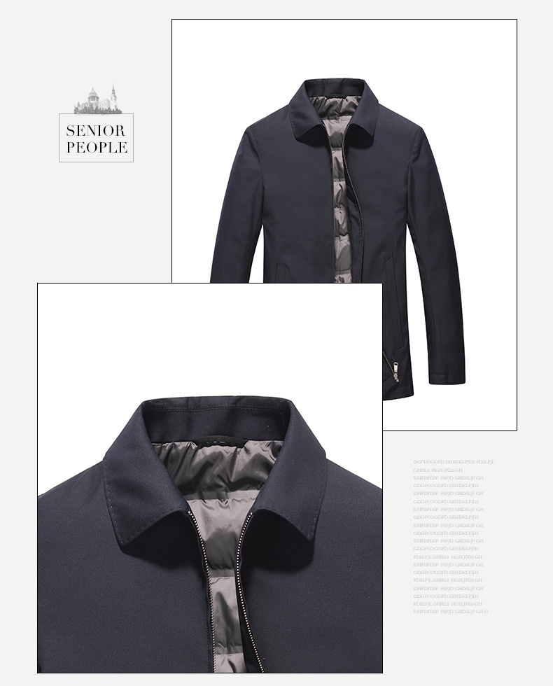 Doudoune chaude et épaisse en duvet de canard pour garçon, col rabattu_voghion.com