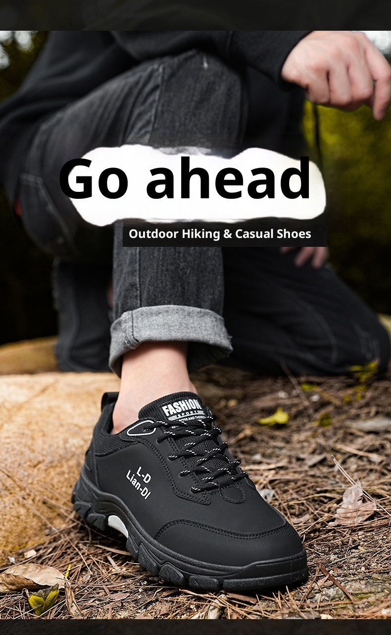 ShoeGlobe Safety 2024 Winter New Outdoor Hiking Non-Slip Trendy Men's Work Thick-Soled Large Size Casual Shoes_voghion.com