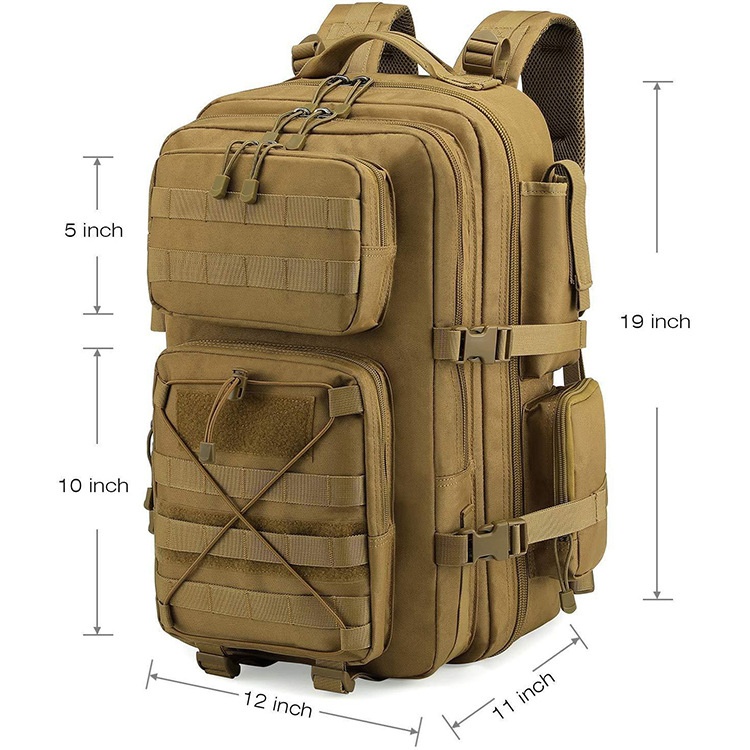 ActiveGo Cross-border Outdoor 3P MOLLE Tactical Bag Large Capacity Waterproof Mountaineering Hiking Camping Sports Backpack_voghion.com