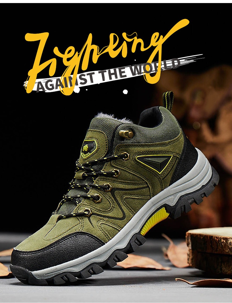 ShoeGlobe, scarpe da trekking da uomo di grandi dimensioni, spesse, impermeabili, antiscivolo, foderate in pile, in cotone, da viaggio, stivali da neve per esterni_voghion.com