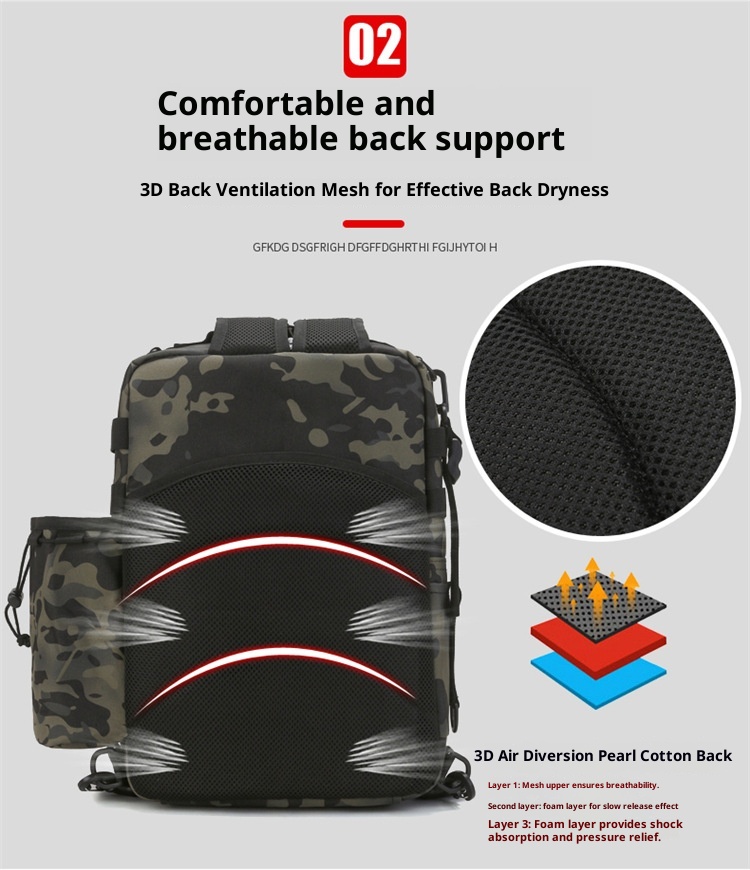 ActiveGo 2021 New Lure Men Travel Climbing Small Camouflage Sports Bag Outdoor Tactical Backpack Large Capacity_voghion.com