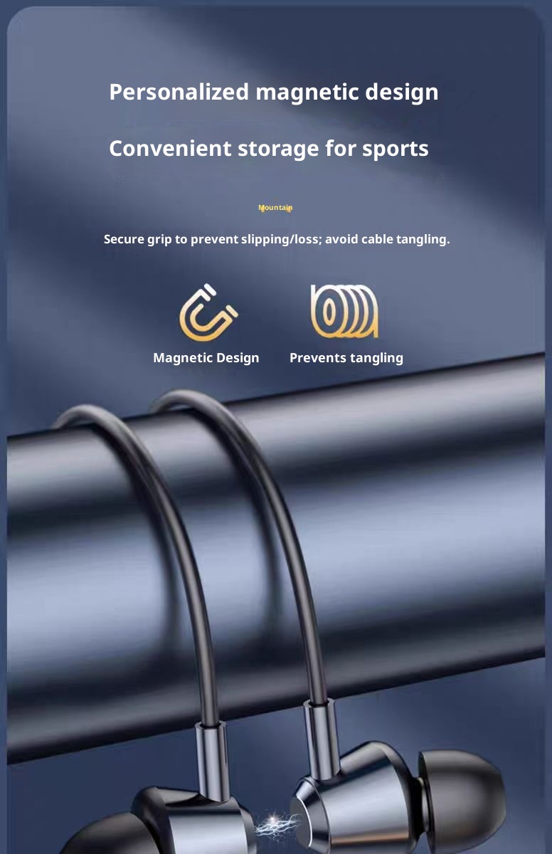 3c Produttore Disponibile in magazzino Cuffie auricolari Bluetooth sportive wireless con archetto da collo Grandi, batteria a lunga durata, cancellazione del rumore, suono stereo_voghion.com