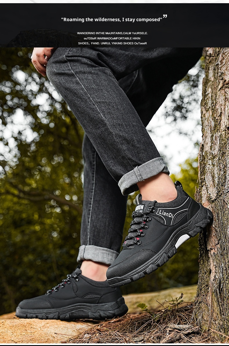 ShoeGlobe Safety 2024 Winter New Outdoor Hiking Non-Slip Trendy Men's Casual Thick-Soled Retro Work Shoes_voghion.com