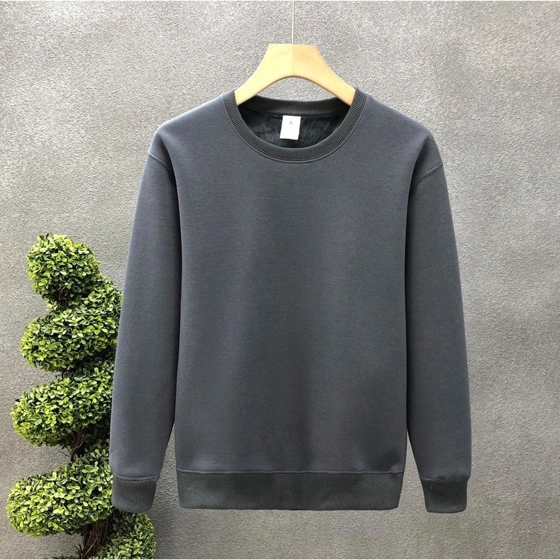 boy Men's Sweatshirt Versatile 2025 Autumn Winter New Round Neck Long Sleeve Trendy Loose Casual Base Shirt_voghion.com