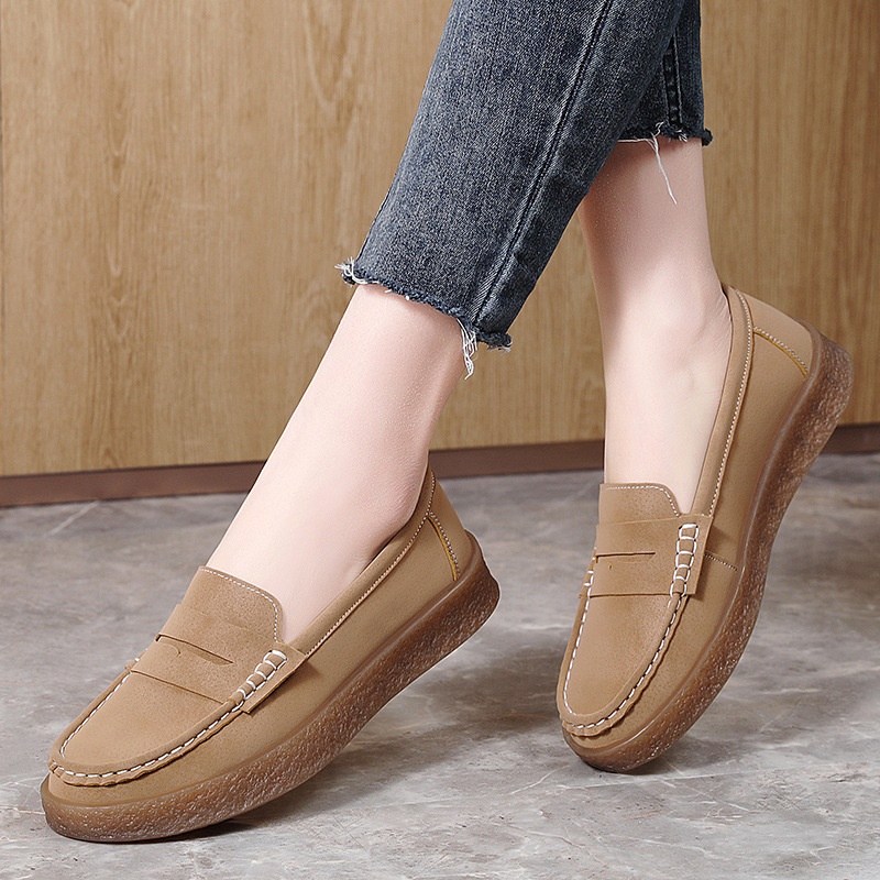 2025 Hot-selling nieuwe stijl loafers gepolijst rijden grensoverschrijdende Europese en Amerikaanse grote maten damesschoenen_voghion.com