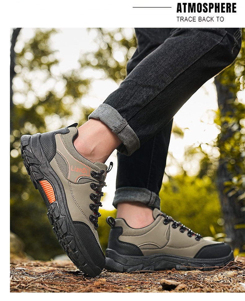 ShoeGlobe Safety 2024 Winter New Outdoor Hiking Non-Slip Trendy Men's Casual Thick-Soled Retro Work Shoes_voghion.com