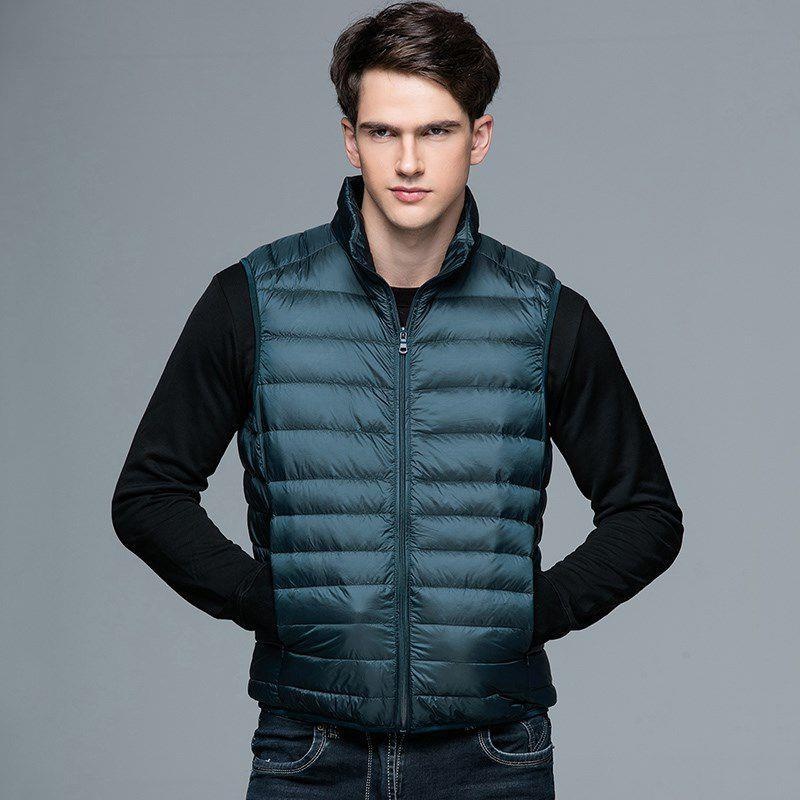 ragazzo 2023 Nuovo Autunno Piumino Moda Uomo Gilet Sottile Invernale Leggero Interno Ed Esterno Gilet_voghion.com