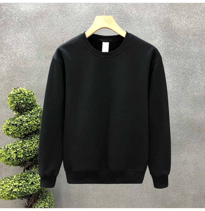 boy Men's Sweatshirt Versatile 2025 Autumn Winter New Round Neck Long Sleeve Trendy Loose Casual Base Shirt_voghion.com
