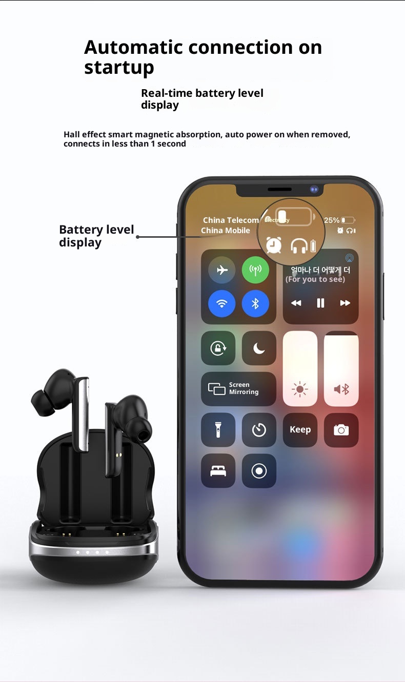 3c Cross-Border ANC Noise Cancelling Bluetooth Wireless In-Ear Long Battery Life Dual Mic ENC Huaqiangbei Gaming Earphones_voghion.com