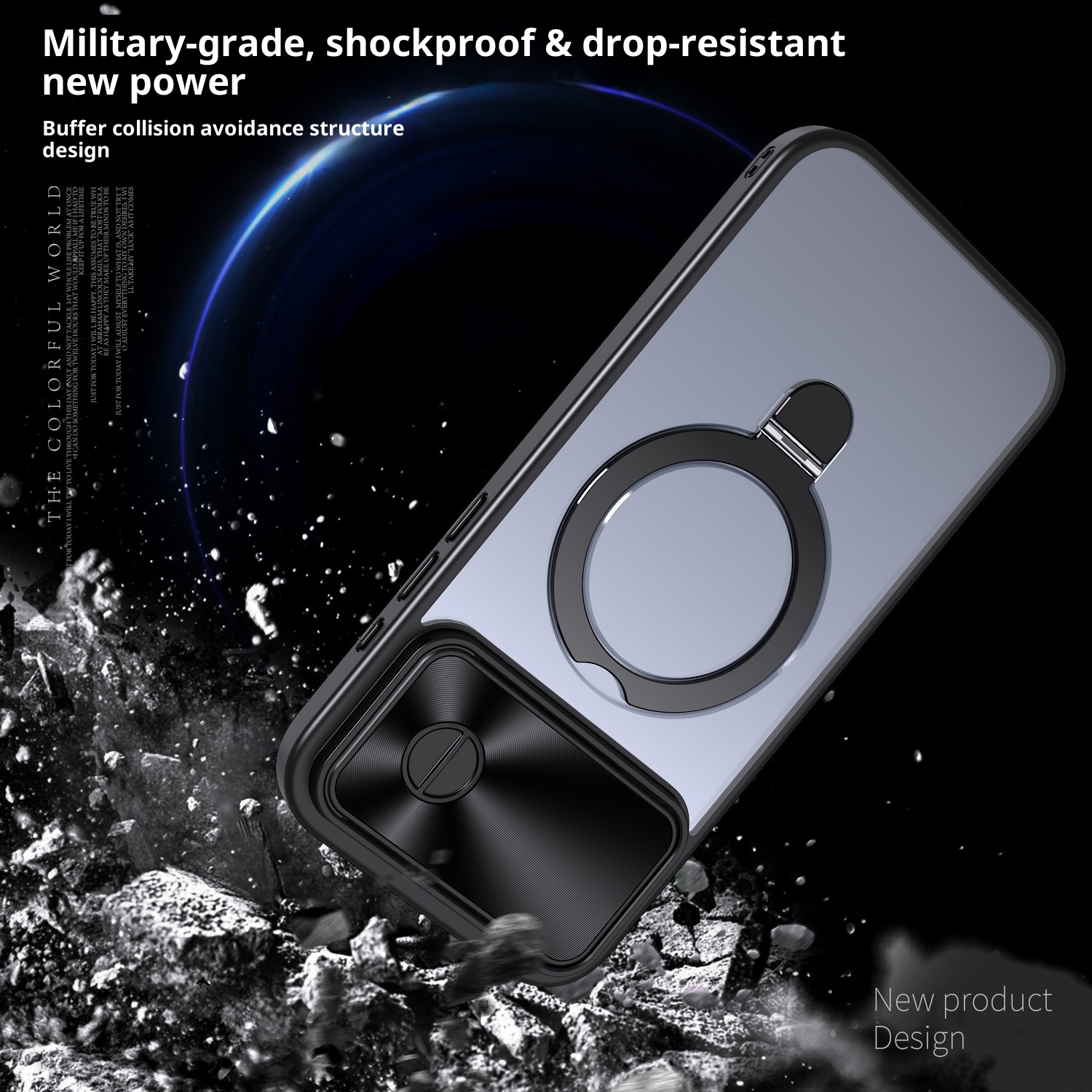 Funda TechGlobe compatible con iPhone 16E con diseño desplegable extraordinario, soporte de carga magnético y protección antigolpes de 15 mm._voghion.com