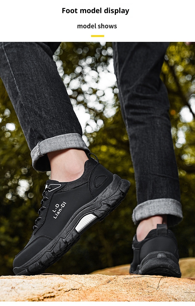 ShoeGlobe Safety 2024 Winter New Outdoor Hiking Non-Slip Trendy Men's Work Thick-Soled Large Size Casual Shoes_voghion.com