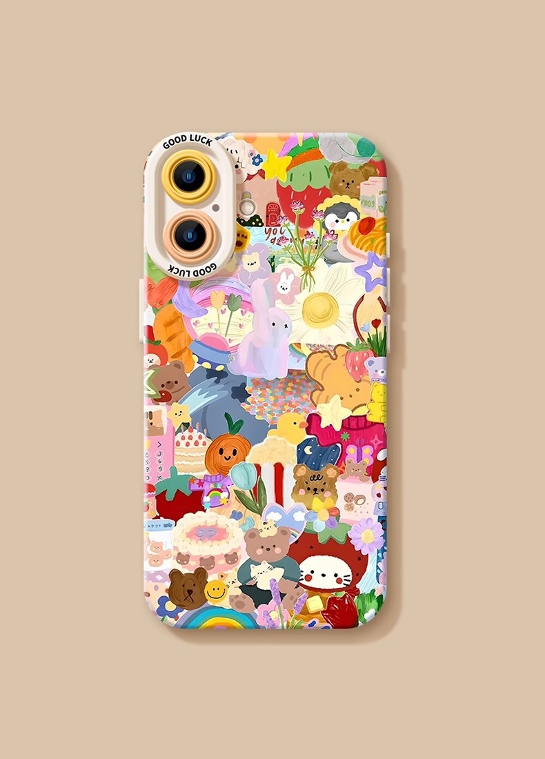 Custodia per telefono TechGlobe Animal Carnival Max Pro Nuovo modello 17 Spring Air Dopamine con cordino 16 set_voghion.com