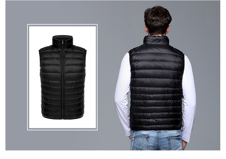 ragazzo 2023 Nuovo Autunno Piumino Moda Uomo Gilet Sottile Invernale Leggero Interno Ed Esterno Gilet_voghion.com