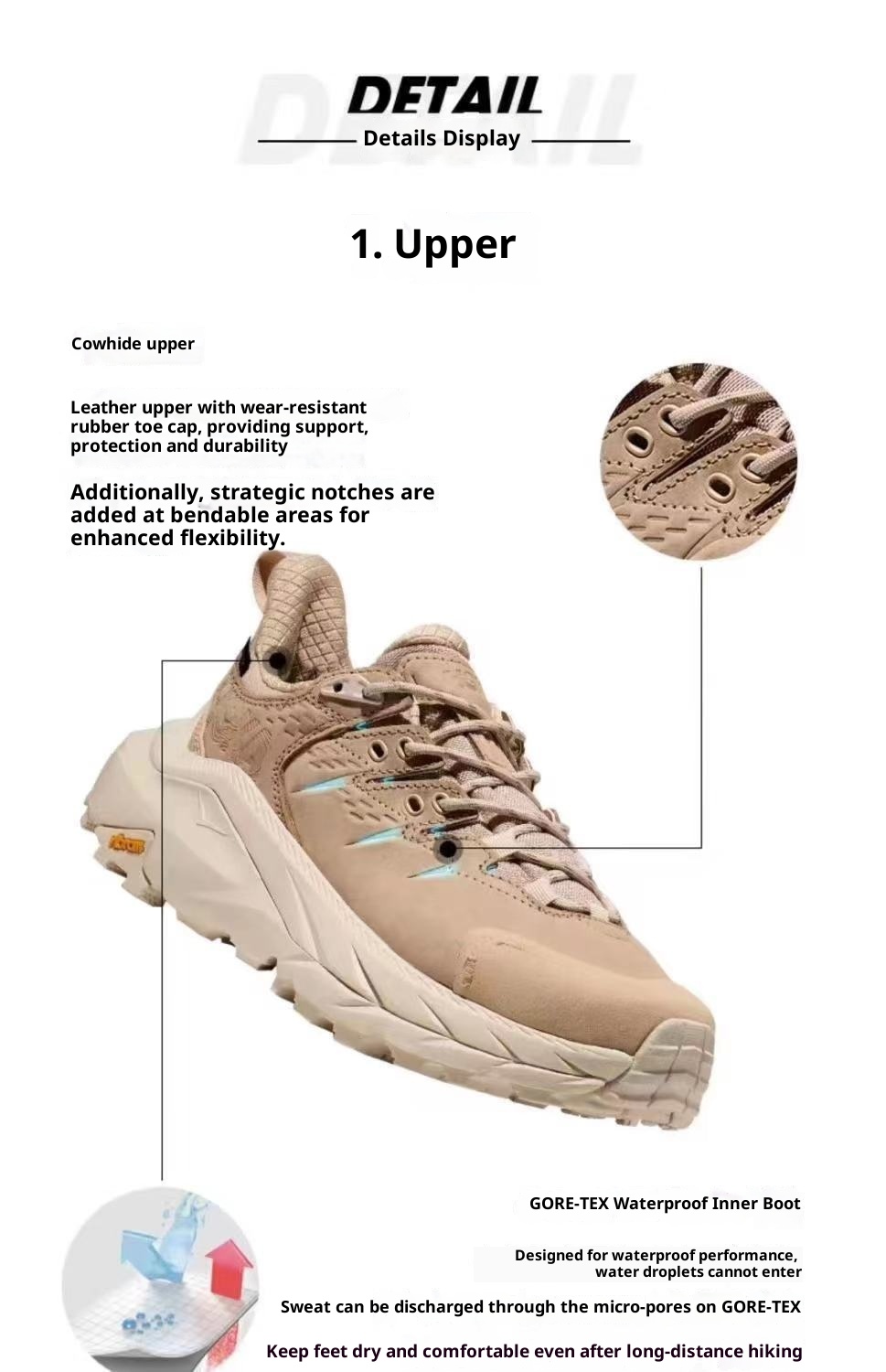 ShoeGlobe GTX Kaha 2 Unisex Low-Top Sports Height Increasing Wear-Resistant Non-Slip Thick-Soled Running Outdoor Hi Shoes_voghion.com