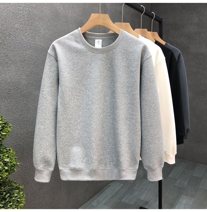 boy Men's Sweatshirt Versatile 2025 Autumn Winter New Round Neck Long Sleeve Trendy Loose Casual Base Shirt_voghion.com